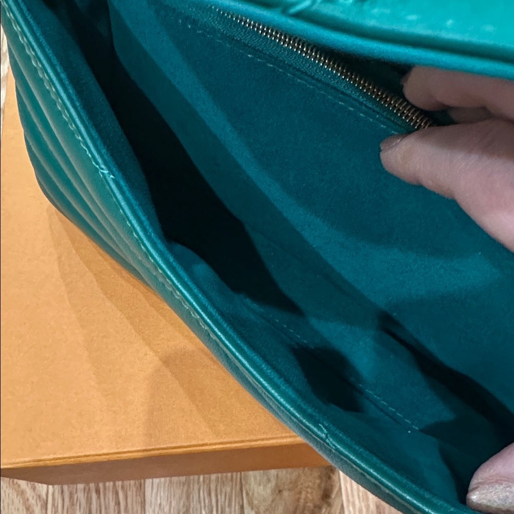 Louis Vuitton Vachetta leather new wave MM green shoulder bag - Picture 6 of 12